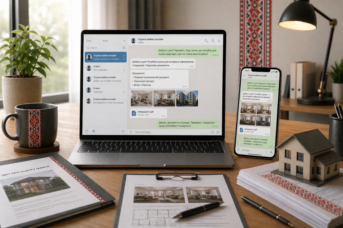 Передача документів та фото через месенджер для дистанційної оцінки